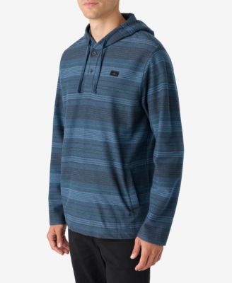 Men's Bavaro Stripe Poncho Fleece Tops