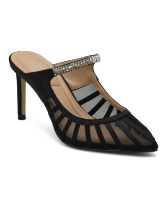 Womens Swell Stiletto High Heel Dress Mule