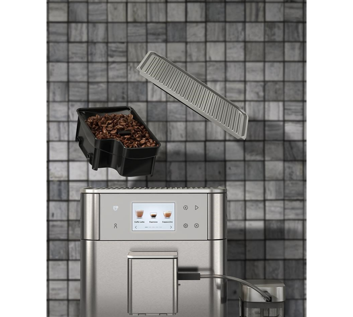 Kitchenaid Semi Automatic Espresso Machine With Burr Grinder, Kes6551 In Stainless Steel