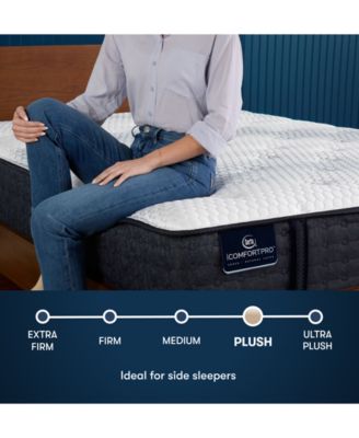 iComfortPro Ambrose 13" Latex Foam Plush Mattress Set - Queen Split 