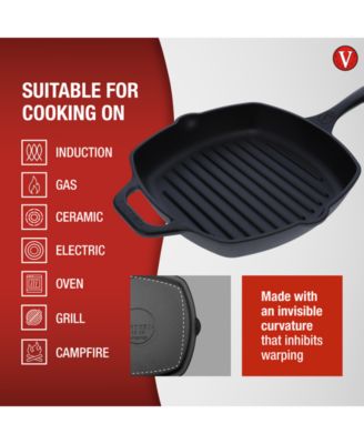 10" Cast Iron Deep Grill Pan