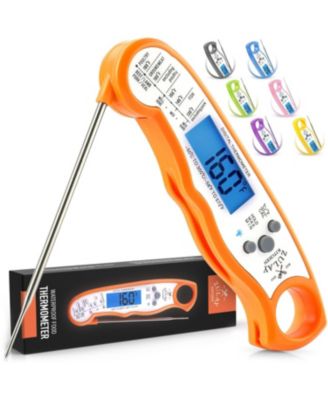 Instant Read Food Thermometer - Waterproof Digital Meat Thermometer