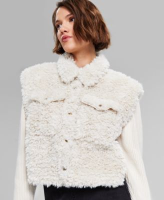 Women's Mixed-Media Long-Sleeve Jacket, Created for Macy's 