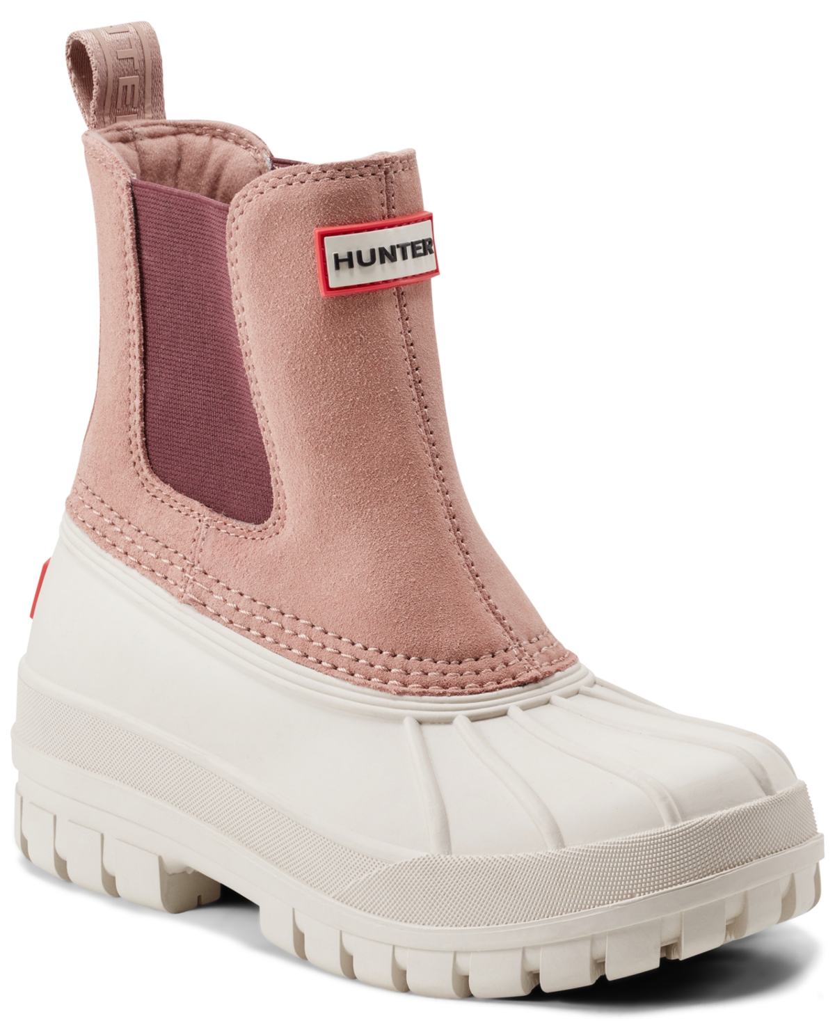 Hunter Women's Sutton Waterproof Casual Booties From Finish Line In Ivory