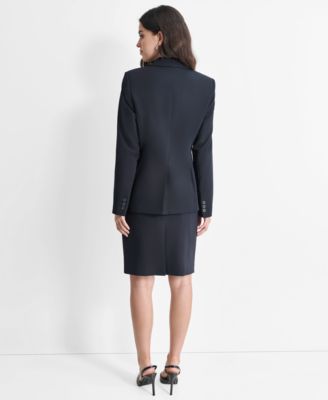 Women’s Single-Button-Front Long-Sleeve Jacket 