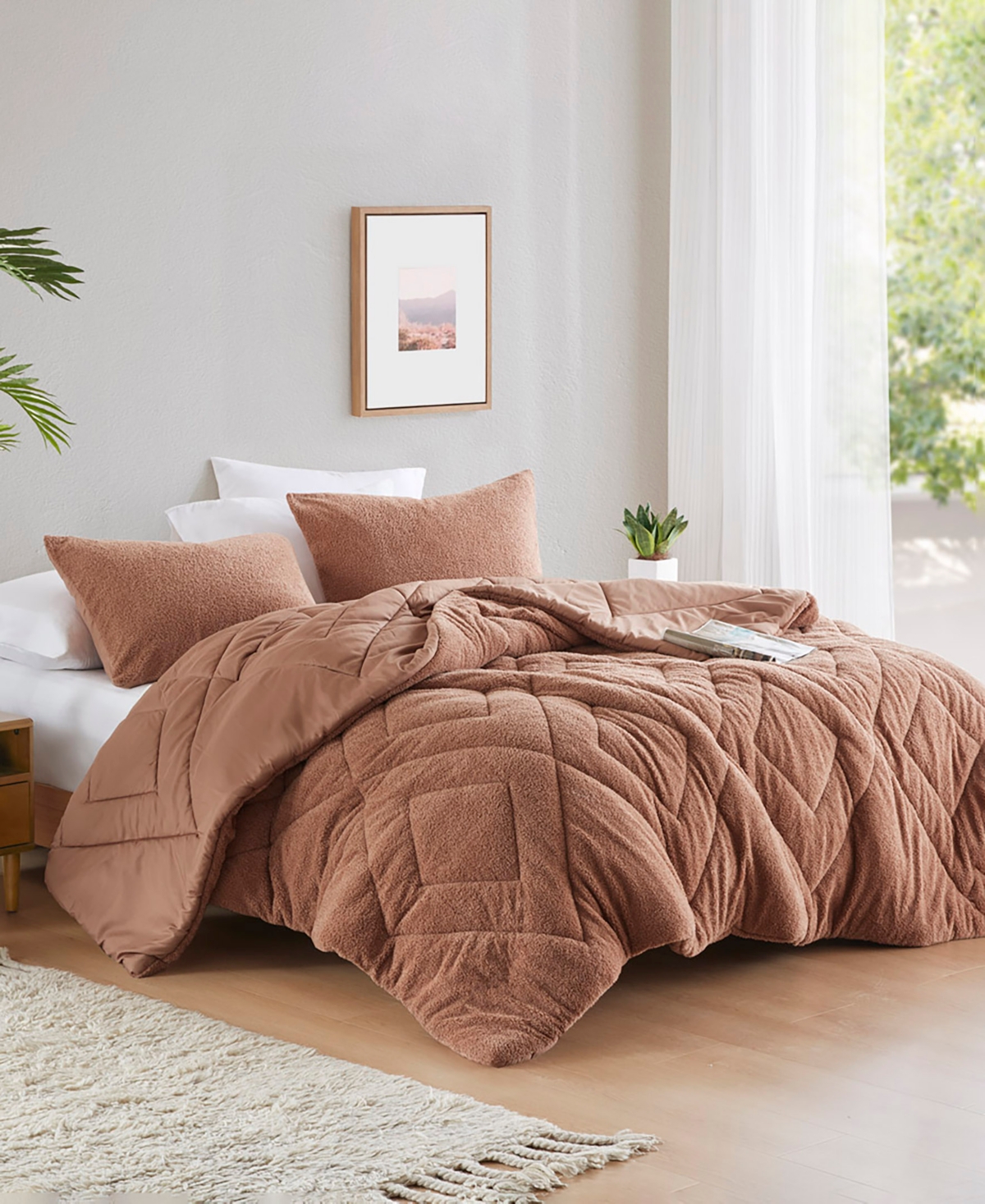 510 Design Kyla Double Diamond Quilted Teddy 2-Pc. Comforter Set, Xl