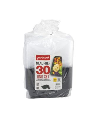 Good Cook Meal Prep Rectangle Single Compartment 30 Pack Container