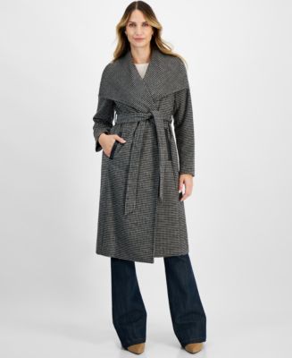 Michael kors wrap coat hotsell