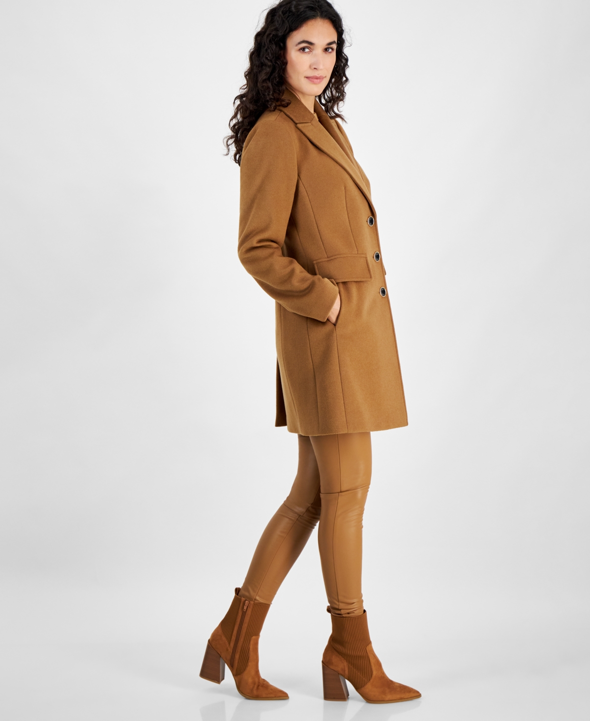 Michael Michael Kors Women's Notched-Collar Coat