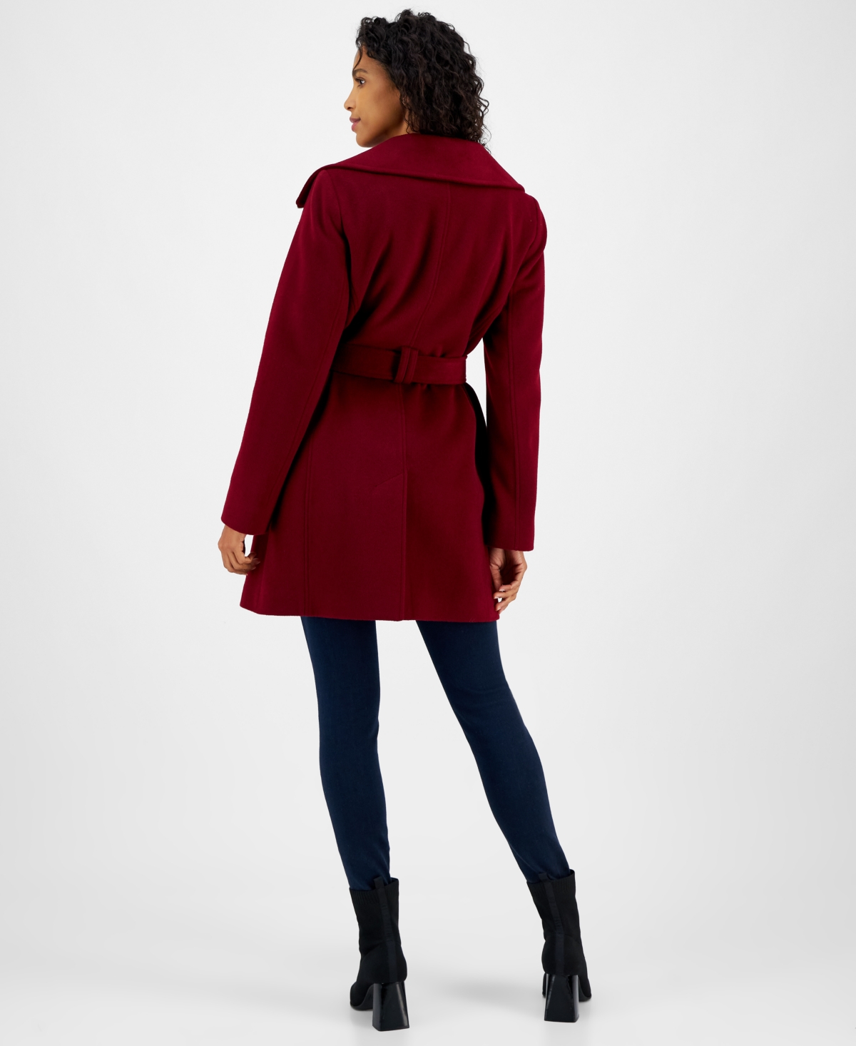 Michael Michael Kors Women's Belted Zip-Front Coat, Created for Macy's