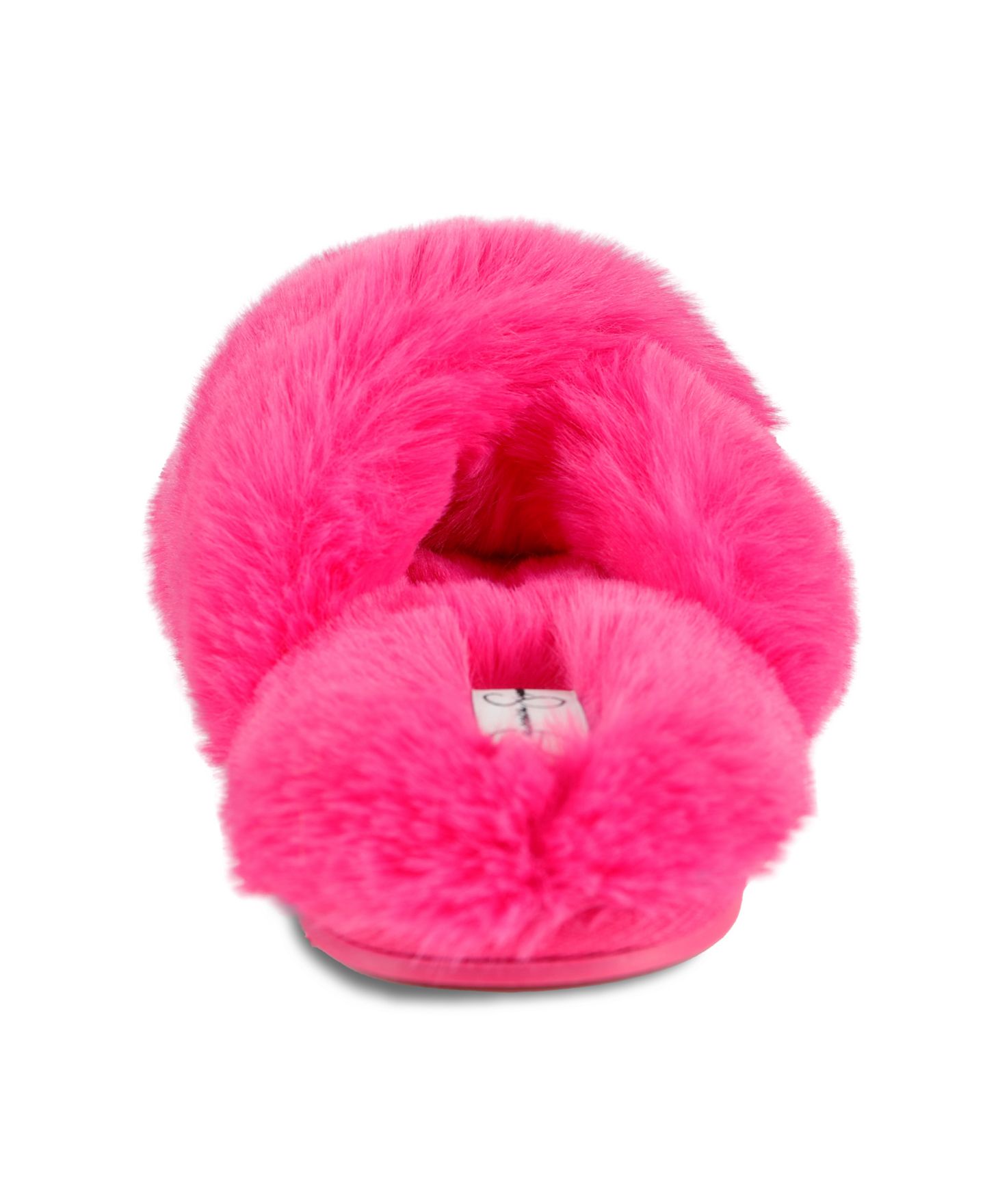 Женские тапочки Jessica Simpson Extra Soft High Plush Cross Band Slide Slippers, цвет: Синий — фото 12
