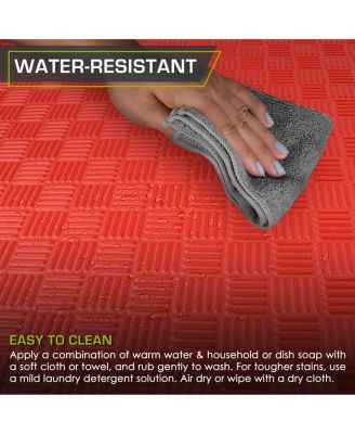 Checkered Puzzle Exercise Mat 1-in, 24 Sq Ft - 6 Tiles