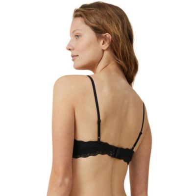 Women's Cotton Lace Triangle Padded Bralette