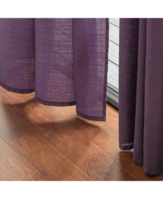 2-Panel Faux Belgian Flax Semi-Sheer Textured Curtains for Living Room, Bedroom & Patio – Privacy Drapes & Home Decor