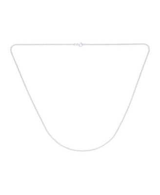 180 Gauge Strong Shot Bead Ball .925 Sterling Silver Chain Necklace Nickle-Free Made In Italy 16 18 20 24 Inch