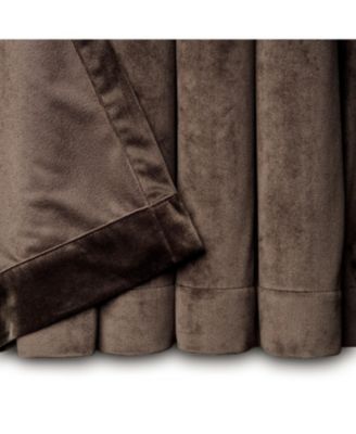 Premium Velvet Curtains Set, 2-Piece Grommet Panels, Partial Blackout Room Darkening Drapes