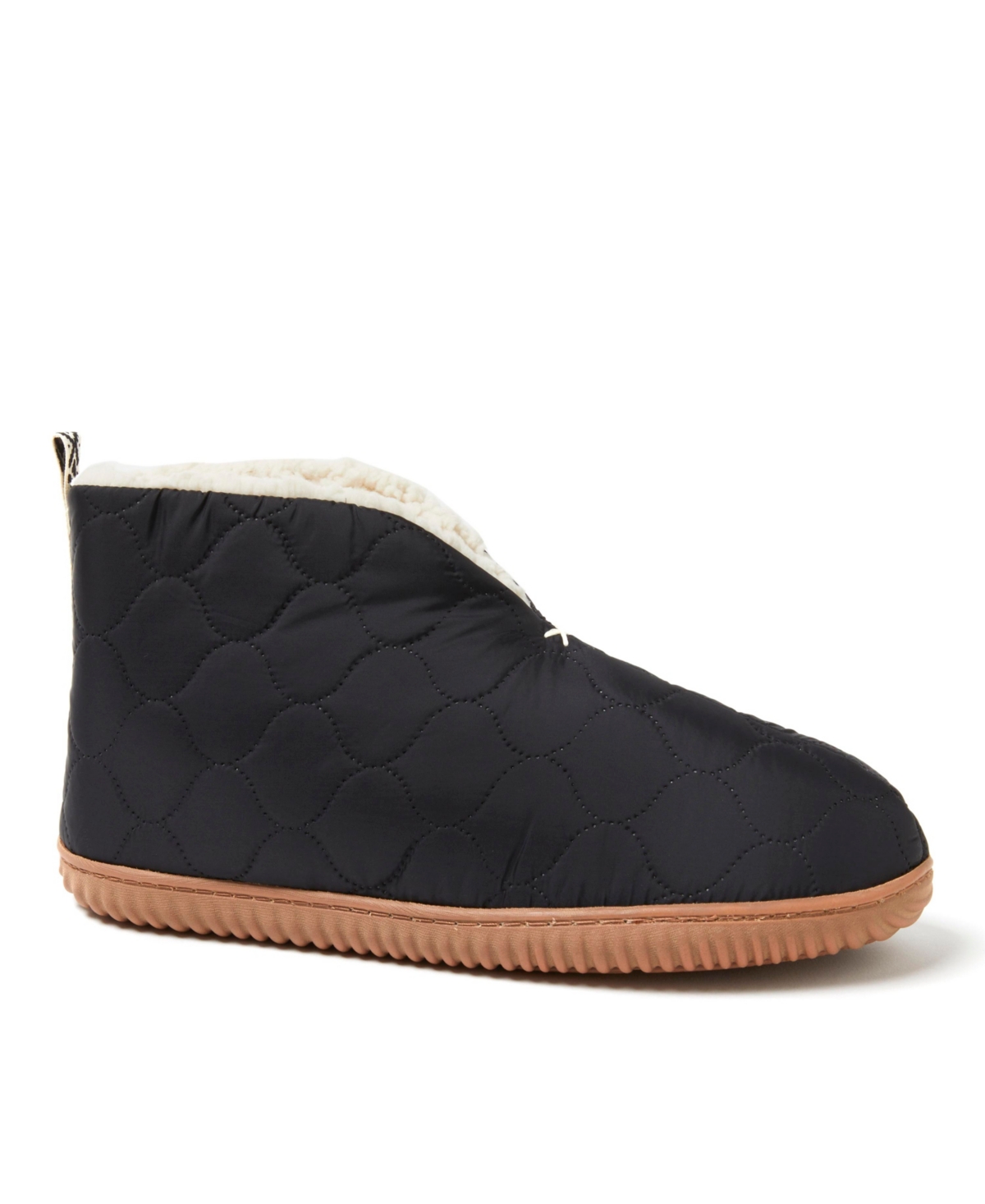 Men's Warm Up Bootie House Shoe Boot Slipper - Cabernet