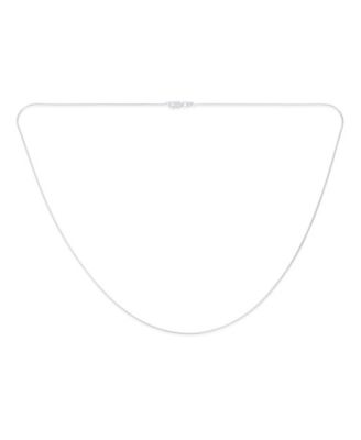 Flexible Strong 1.25MM .925 Sterling Silver Magic 8-Sided Snake Chain Necklace and Men