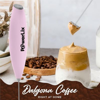 Milk Frother Battery Operated Foam Maker For Coffee With Stainless Steel Stand