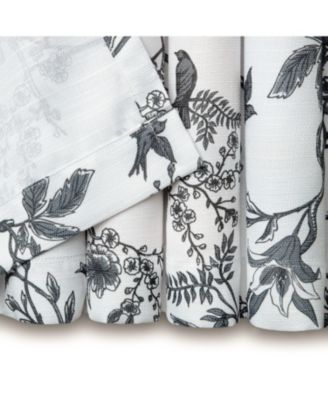 Premium 2-Panel Toile Faux Linen Semi Sheer Curtains - 3-in-1 Back Tab, Rod Pocket, Ring Tab- for Windows Living Room Bedroom - Off White Drapes for Privacy 52 x 108 Inches - Sage