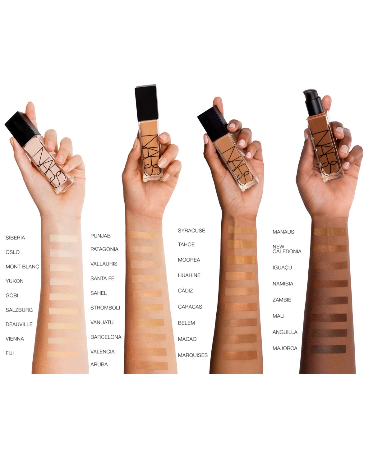 Nars Natural Radiant Longwear Foundation, 1 Oz. In Anguilla (d7- Very Deep With Neutral Und