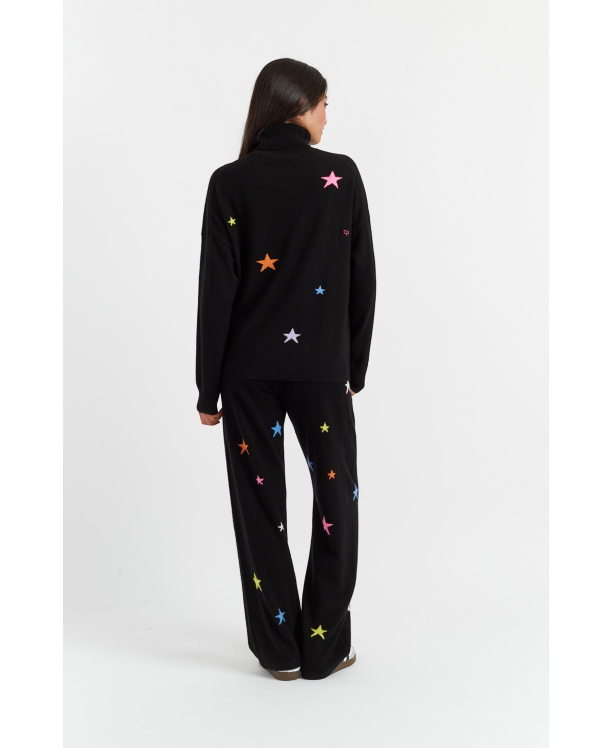 Chinti and Parker Women's Chinti & Parker Wool-Cashmere Star Rollneck Sweater