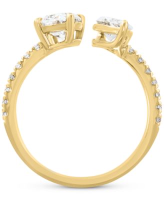 EFFY&reg; Lab Grown Diamond Mixed-Cut Cuff Ring (1-7/8 ct. t.w.) in 14k Gold
