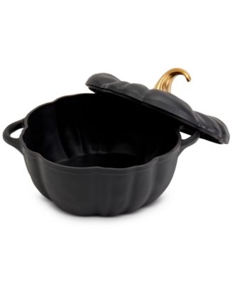 Iron Works Enameled Cast Iron 4-Qt Pumpkin Dutch Oven