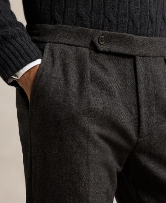 Men's Birdseye Twill Pleated Trousers