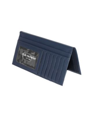 Ladies Leather Clutch Wallet with Checkbook and Gusset