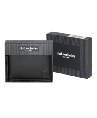 Men's Slim Fold Wallet with Center Wing