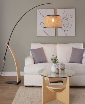 74" Metal Robyn-Salon Floor Lamp