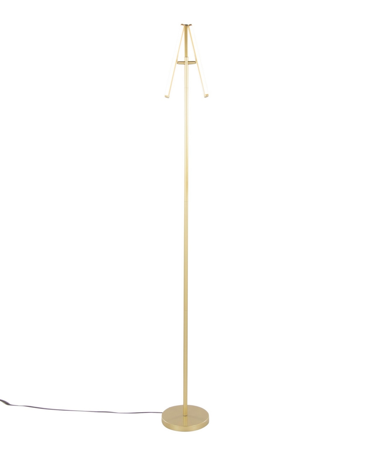 Lumisource 65" Metal Icicle Swivel Floor Lamp In Gold
