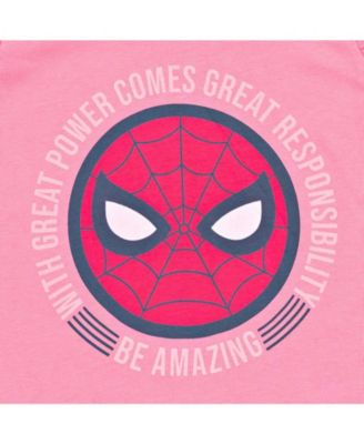 Girls SPIDERMAN Spidey and His Amazing Friends Cosplay Tank Top and Dolphin Active French Terry Shorts Outfit Set