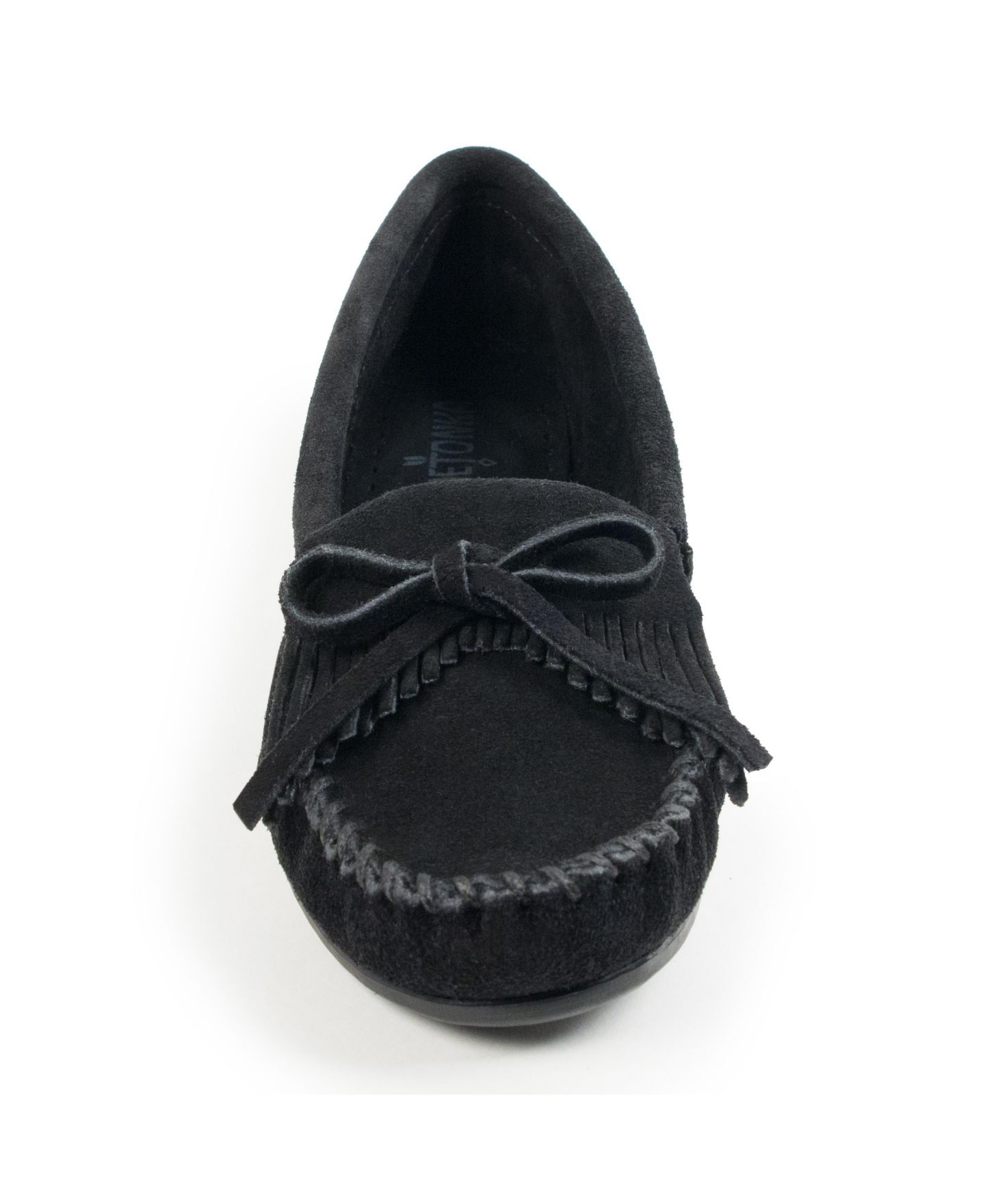 Женские мокасины Minnetonka Kilty с жёсткой подошвой, цвет: Чёрный — фото 4