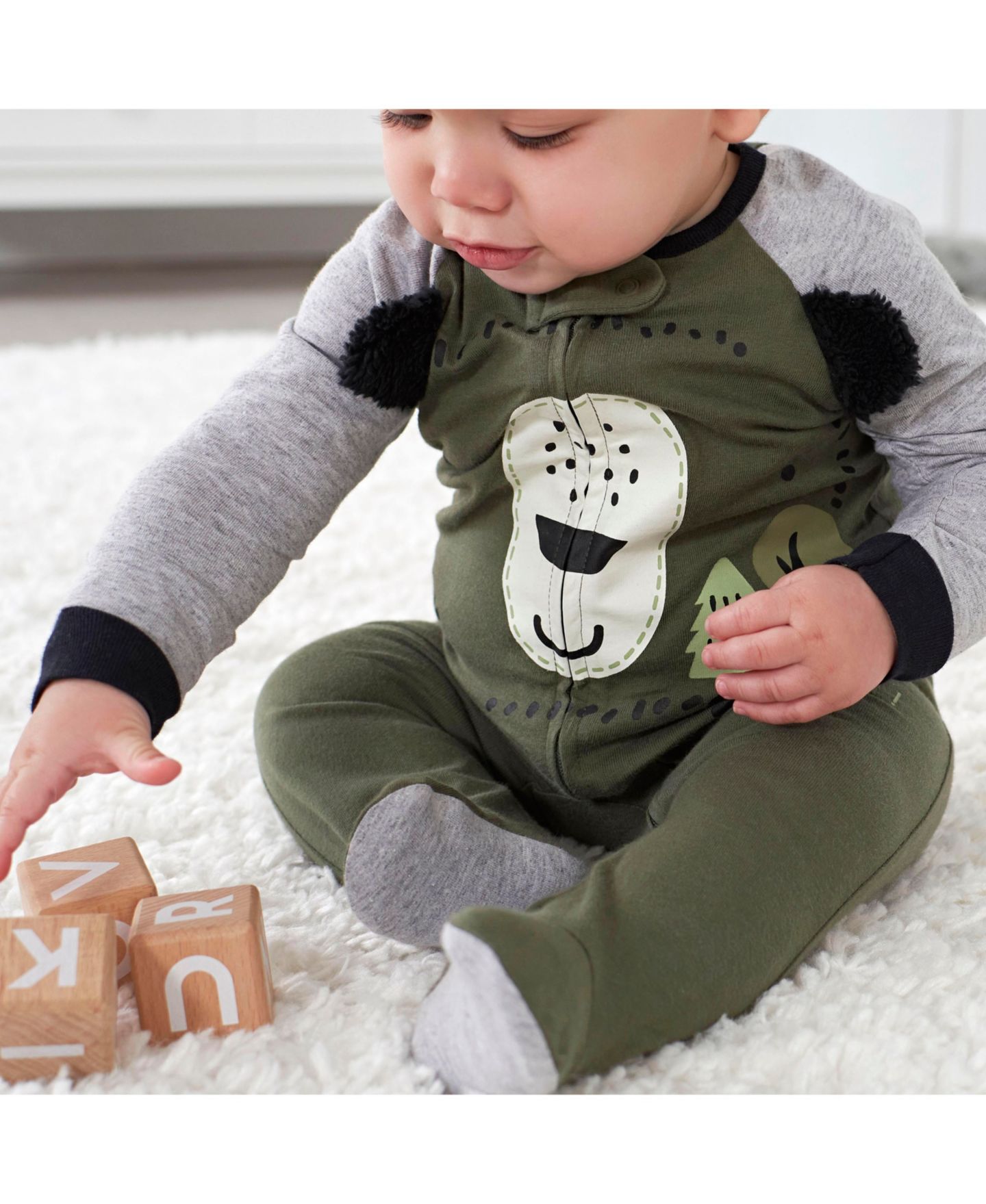Детские комбинезоны для сна Gerber, набор из 2 шт, цвет: Bear — фото 3