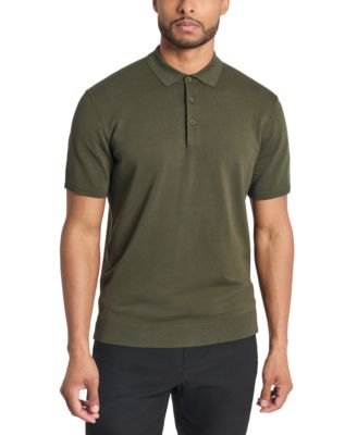 Kenneth Cole - Men's Slim-Fit 4-Way Stretch Sweater-Knit Polo Shirt