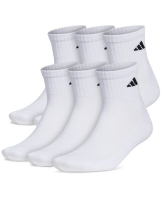 adidas Men s Athletic 6 Pk. Cushioned Quarter Socks Macy s