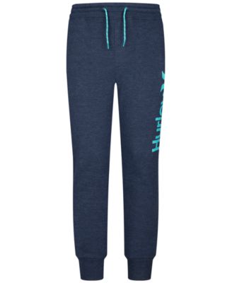 Hurley Fleece Jogger Pants Big Kids Armory Navy Heather MD Big Kid