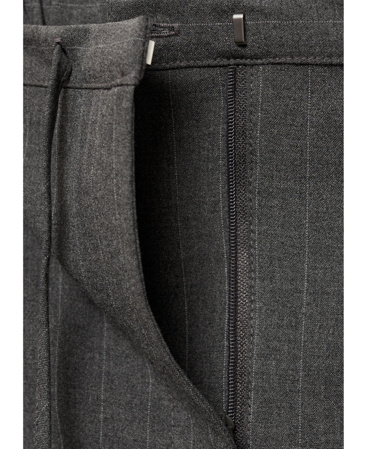 Mango Women's Chalk-Stripe Straight Trousers