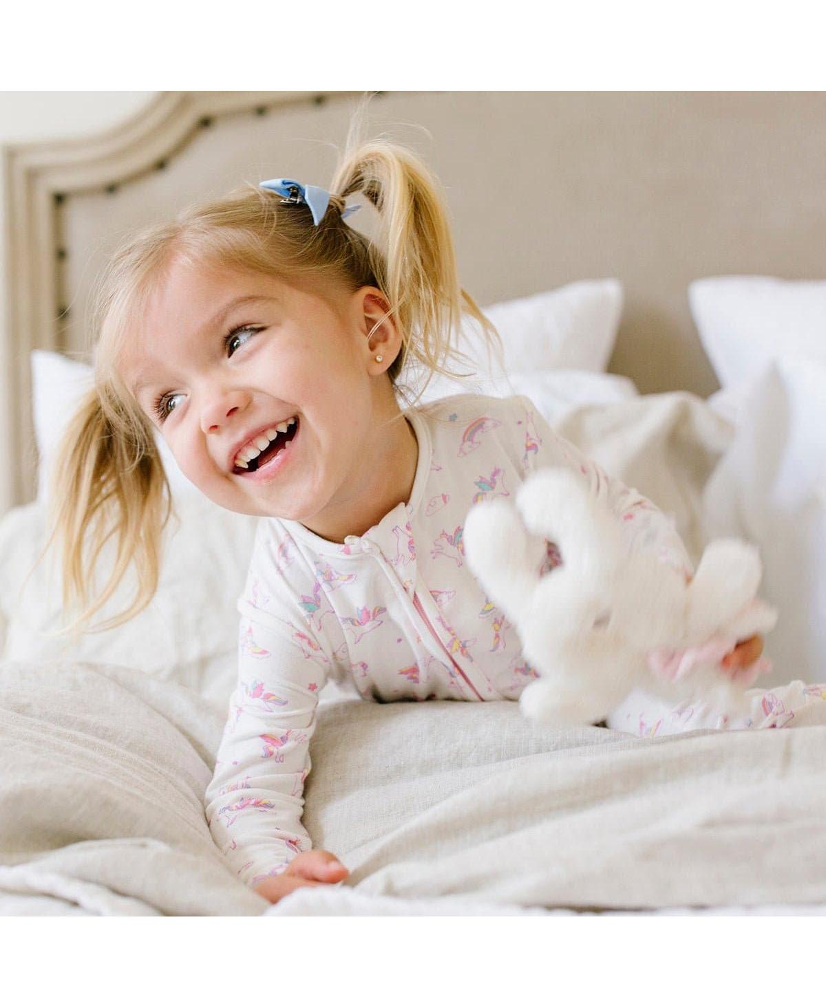 Bellabu Bear Baby GirlsConvertible Footie Pajama - Unicorn