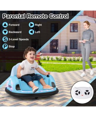 12V Electric 360° Spin Car Toy Ride on Bumper Car for Toddlers with Remote Control