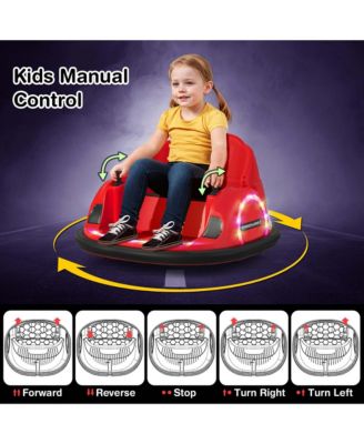 12V Electric 360degree(s) Spin Car Toy Ride on Bumper Car for Toddlers with Remote Control