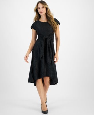 tie front a line dress Lyyti tie front mini & maxi dress main image 0