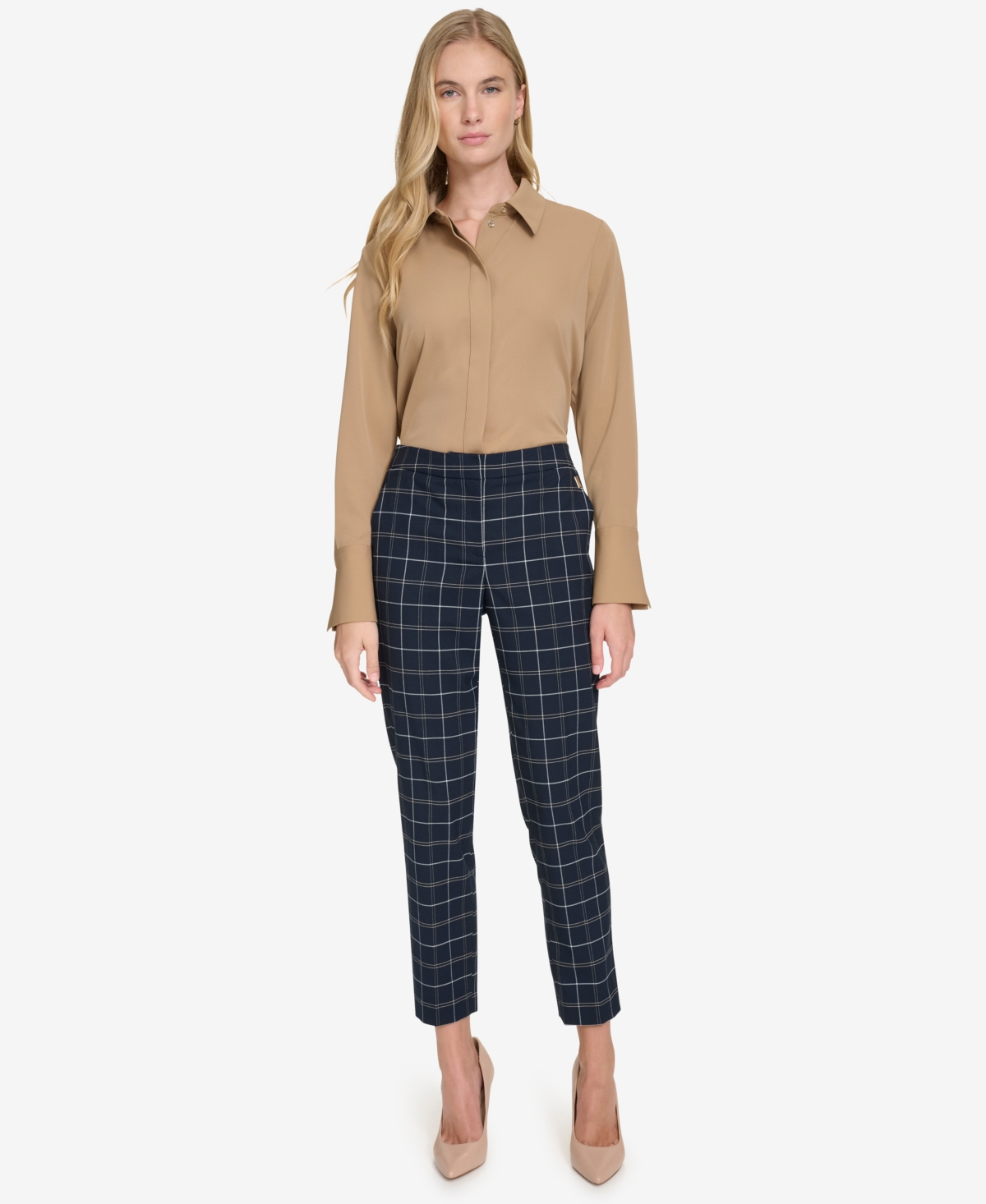 Tommy Hilfiger Women's Sloane Mid-Rise Ankle Pants -mult