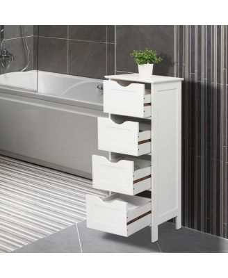 4-Drawer Storage Cabinet – Functional Organizer with Modern Design for Bedroom, Office, or Entryway