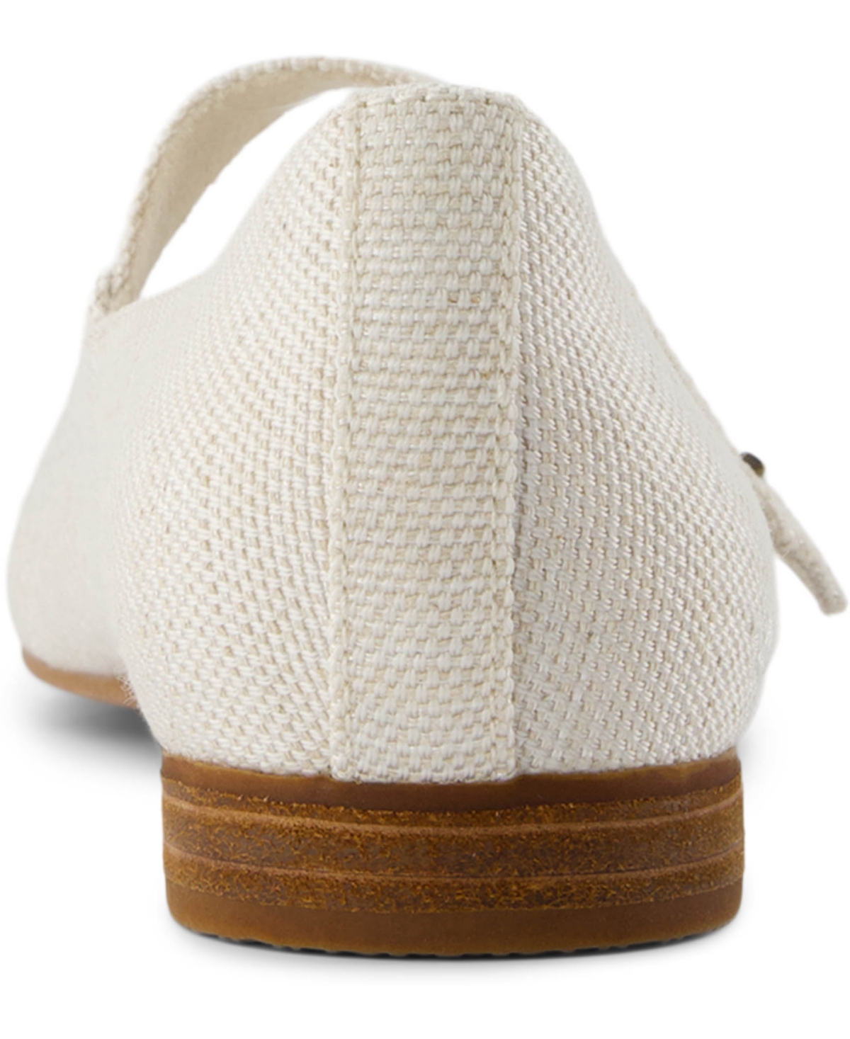 Toms Women's Bianca Canvas Mary Jane Flats In White