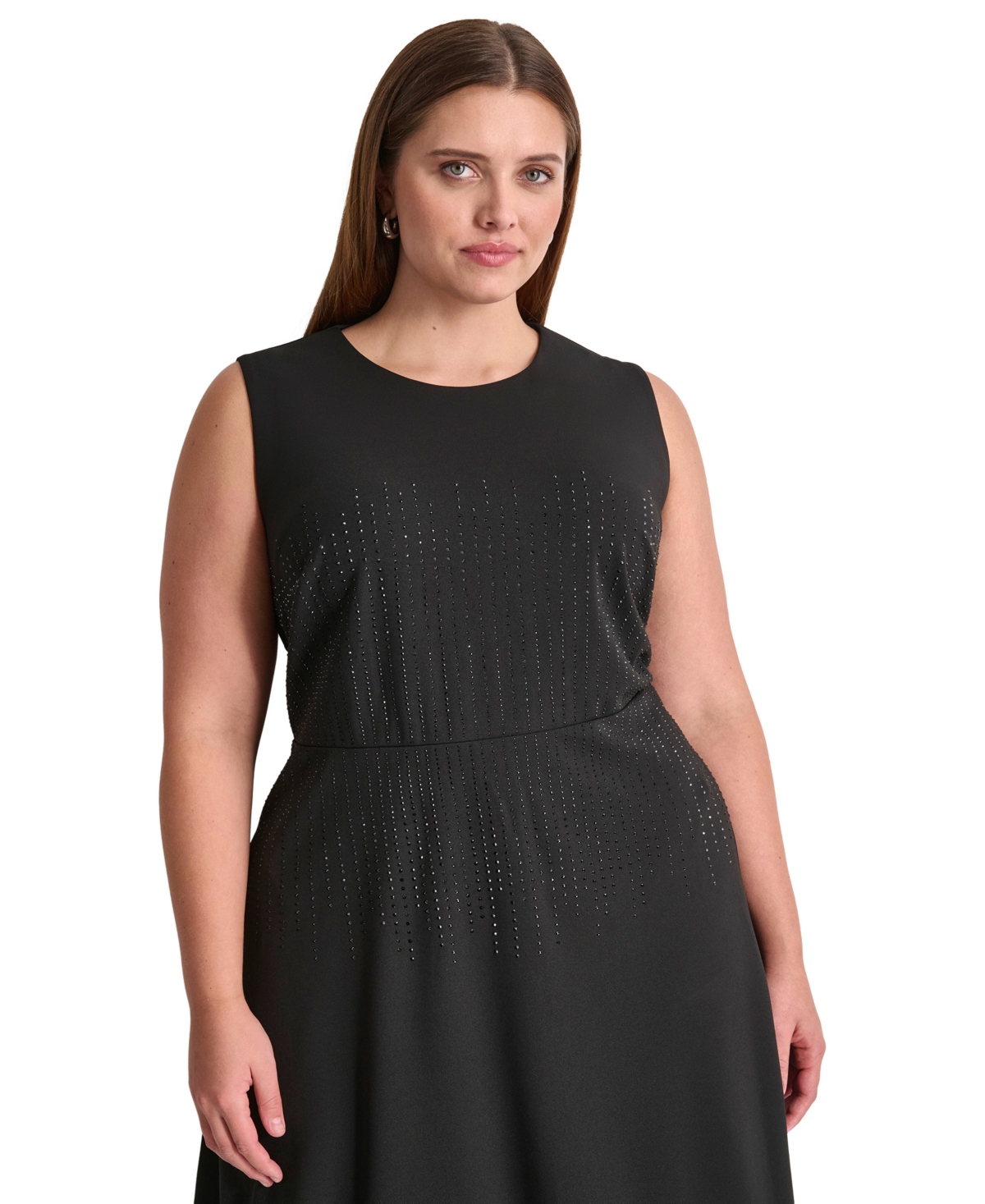 Dkny Plus Size Sleeveless Midi Dress