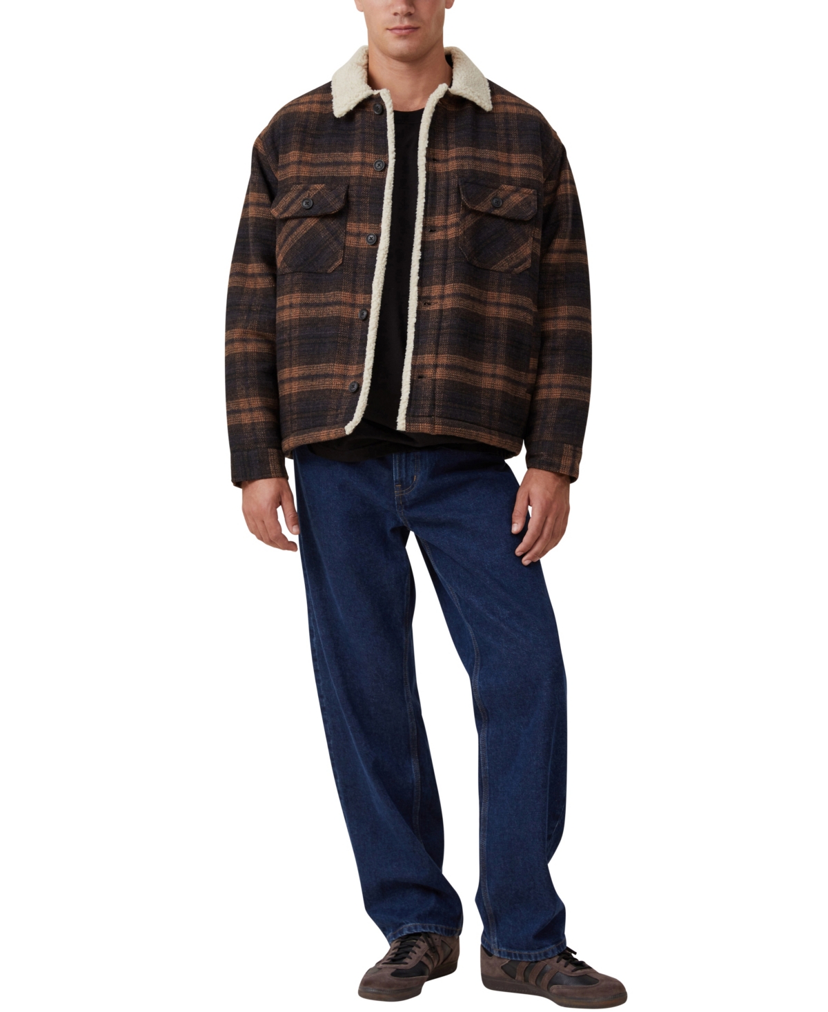 Cotton On Men's Teddy Lined Trucker Jacket