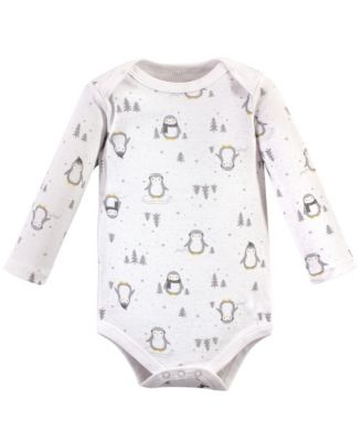 Soft Cotton Long-Sleeve Bodysuit 5Pk